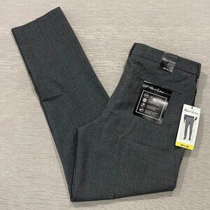 Robert Graham Dress Pants Mens 32 x 32 Gray Slim Fit Flat Front Professional